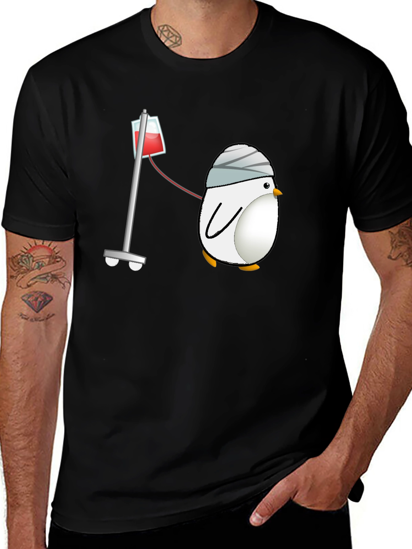 Sick Penguin T-Shirt - Get Well Soon!
