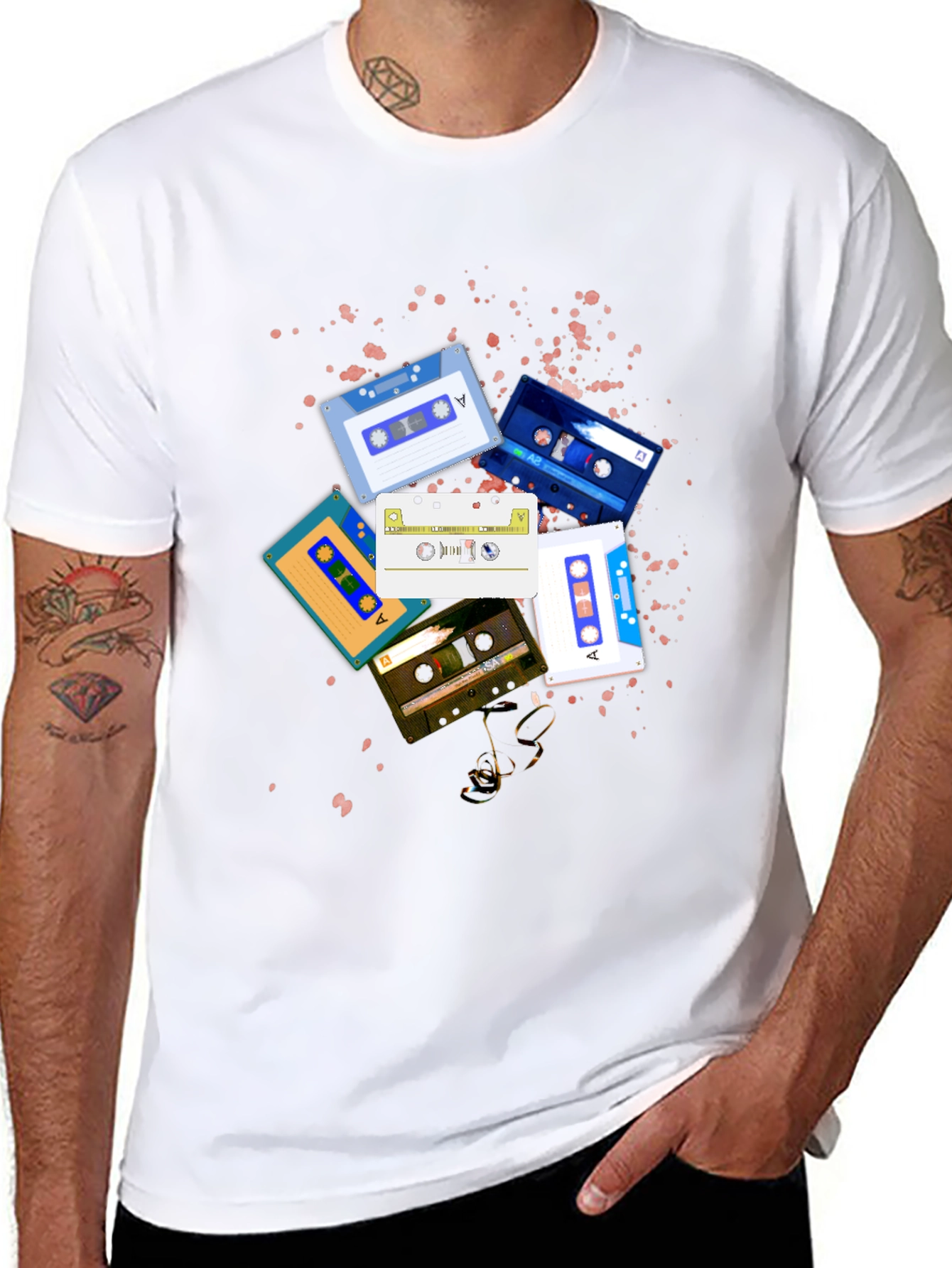 Retro Cassette Tape Graphic T-Shirt