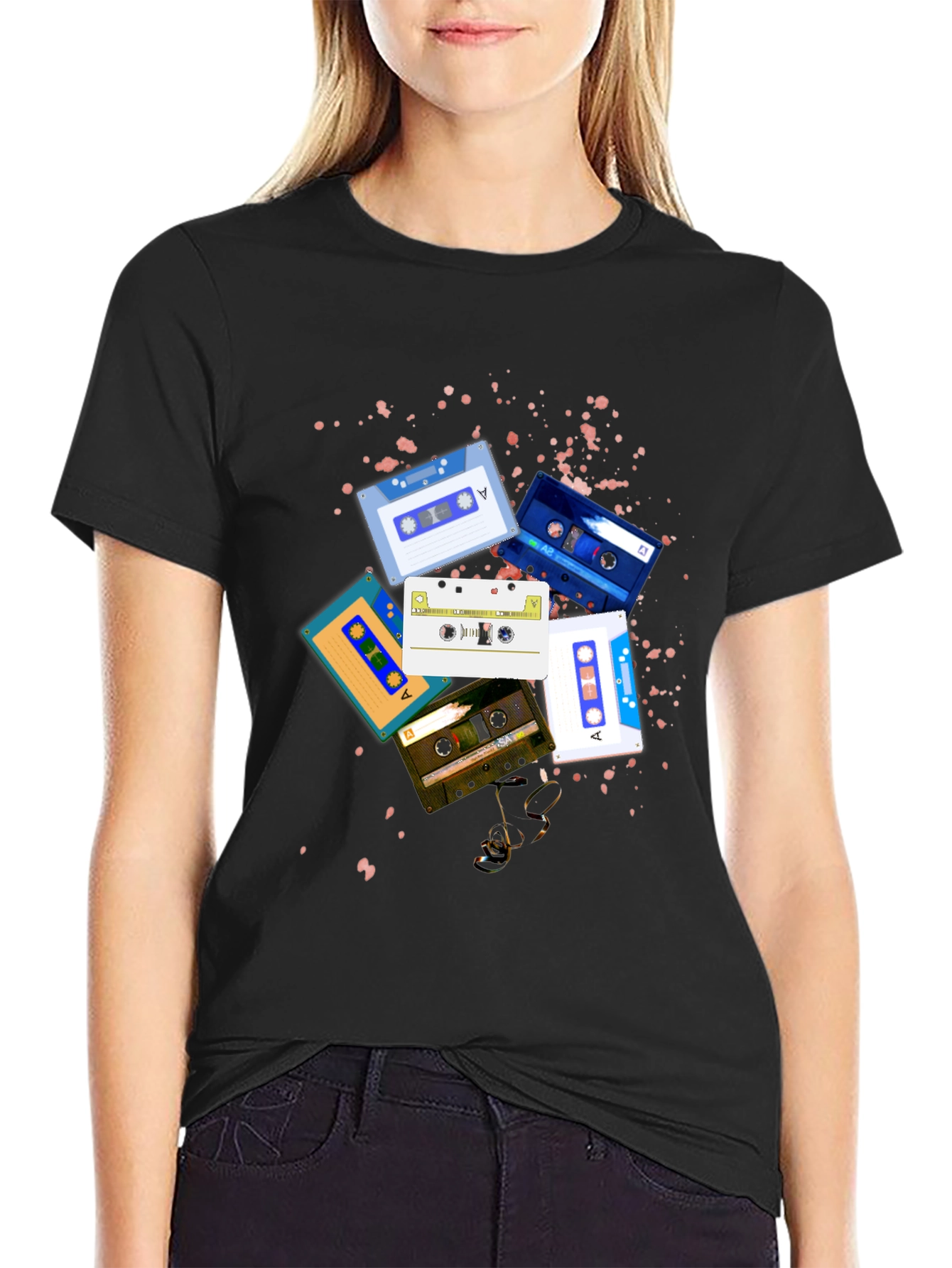 Retro Cassette Tape Graphic T-Shirt