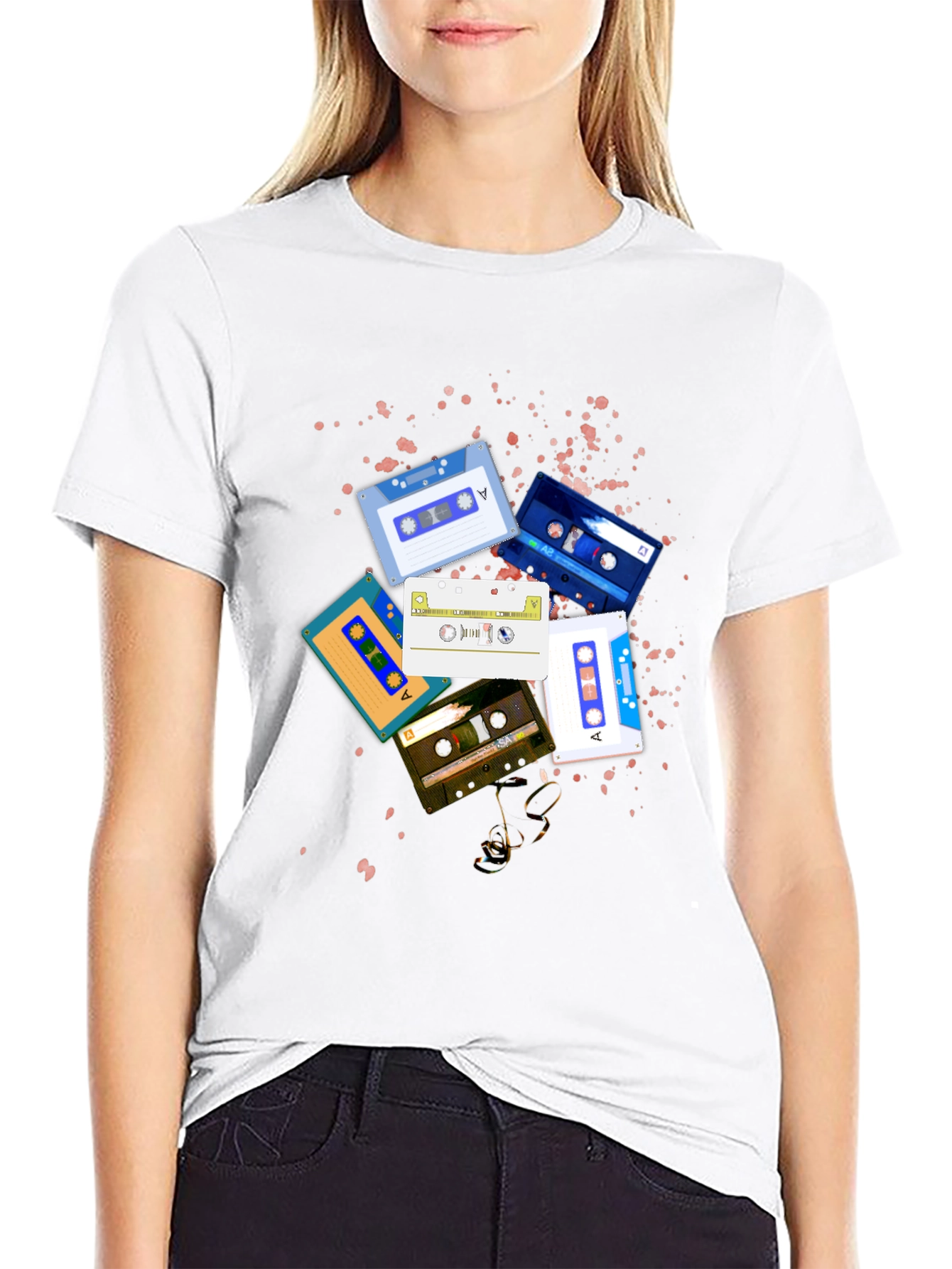 Retro Cassette Tape Graphic T-Shirt