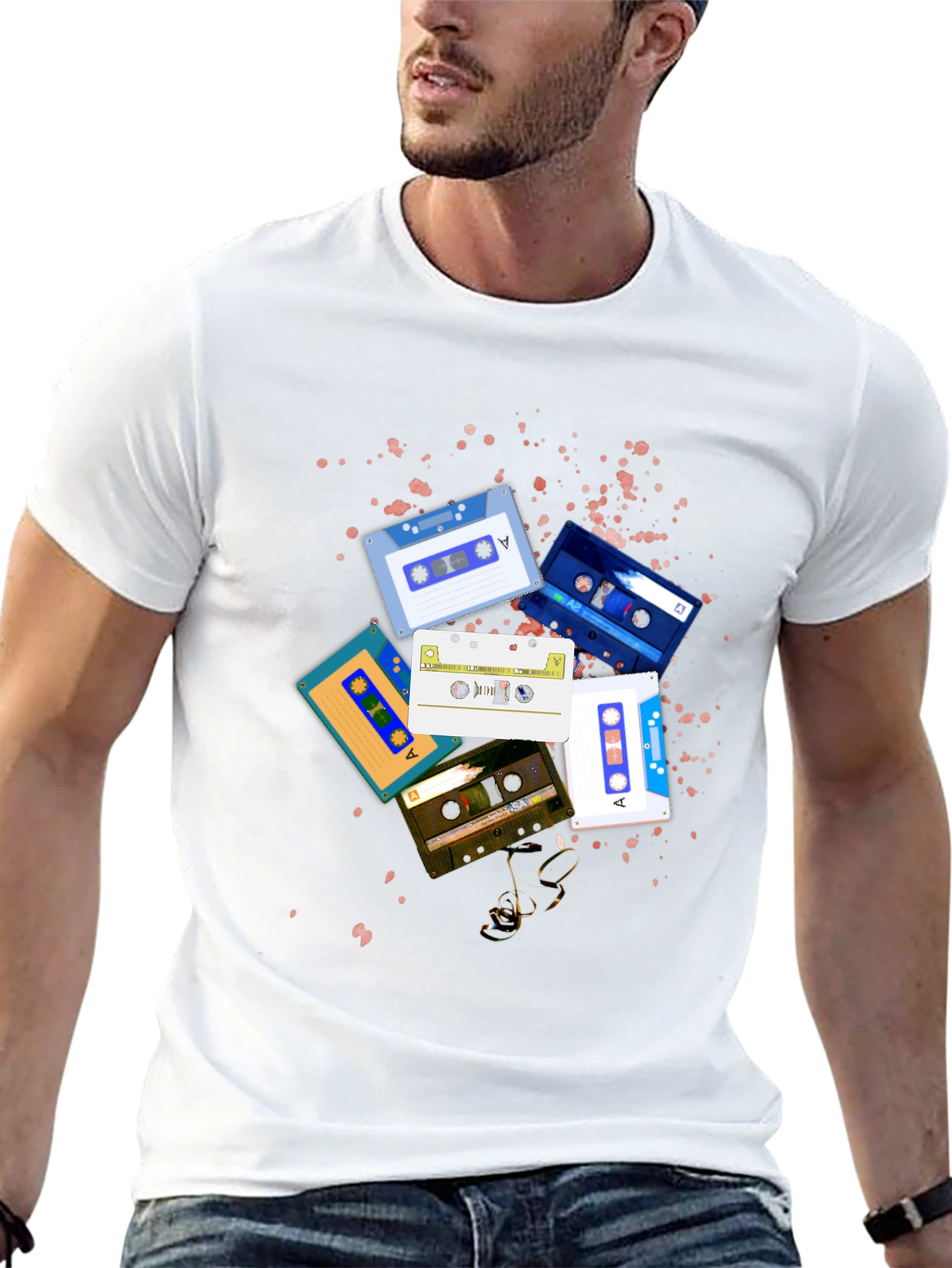 Retro Cassette Tape Graphic T-Shirt