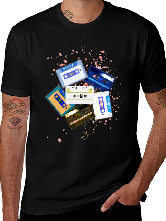 Retro Cassette Tape Graphic T-Shirt