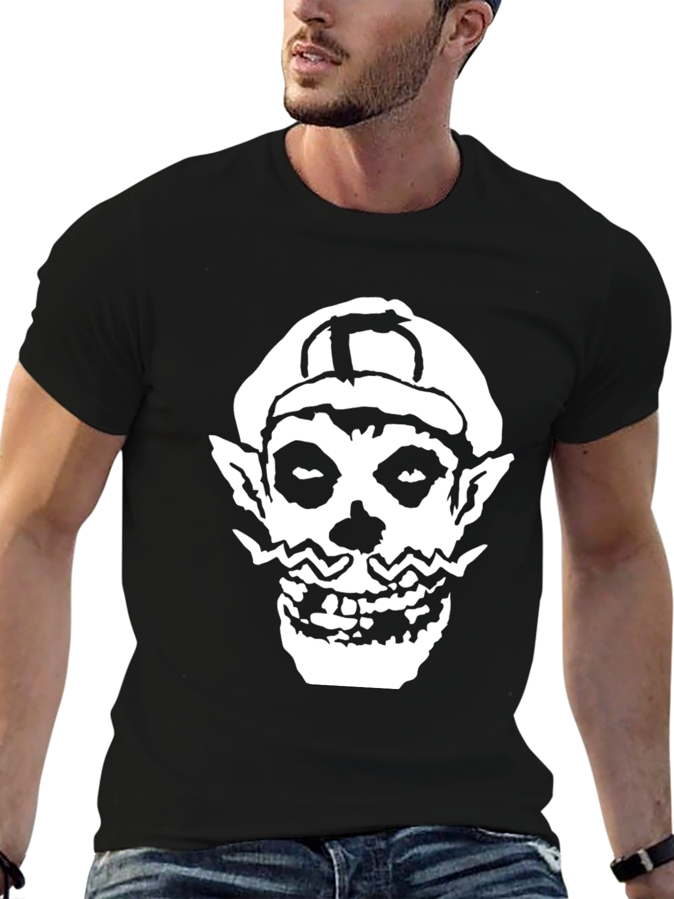 Misfits Skull Warrio T-Shirt - Black