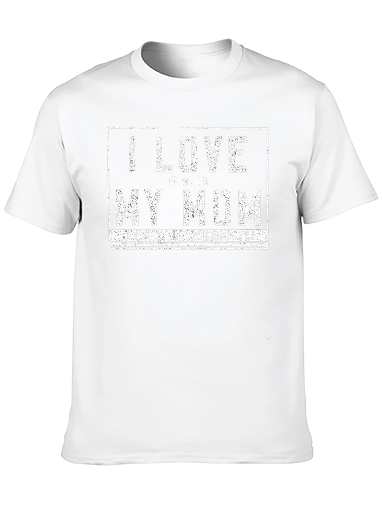 I Love My Mom Video Game T-Shirt - Black