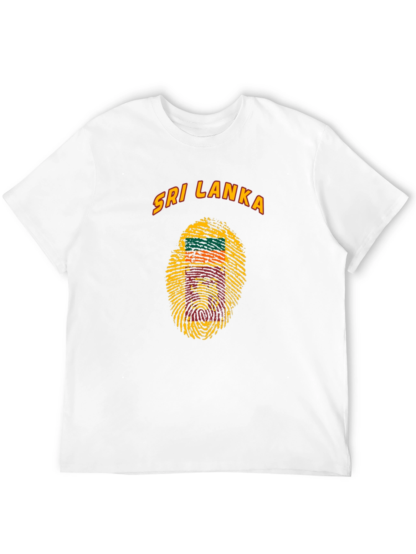 Sri Lanka Fingerprint Flag T-Shirt