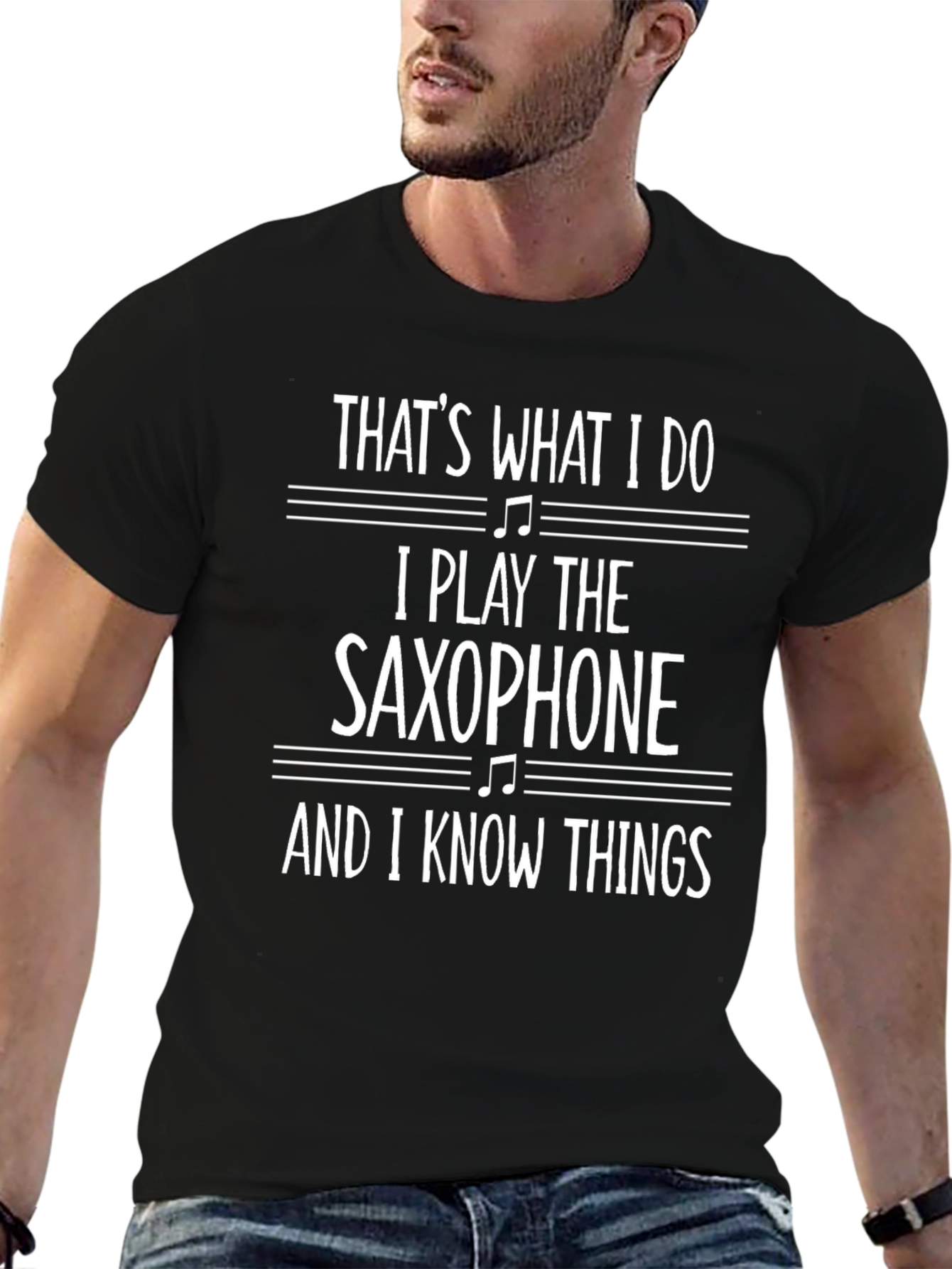 Saxophone Player T-Shirt - I Know Things Funny Tee
