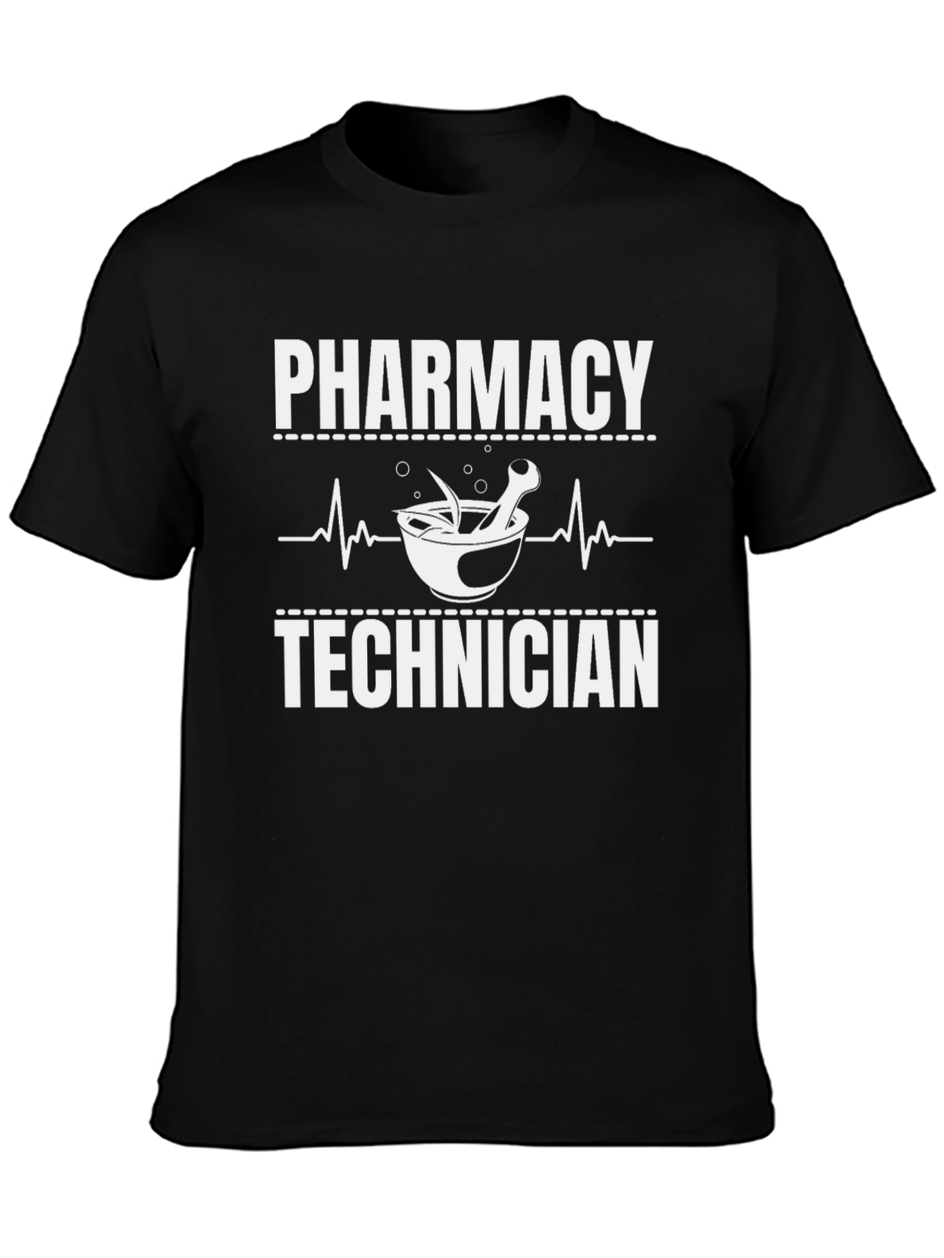 Pharmacy Technician T-Shirt - Black Cotton Tee
