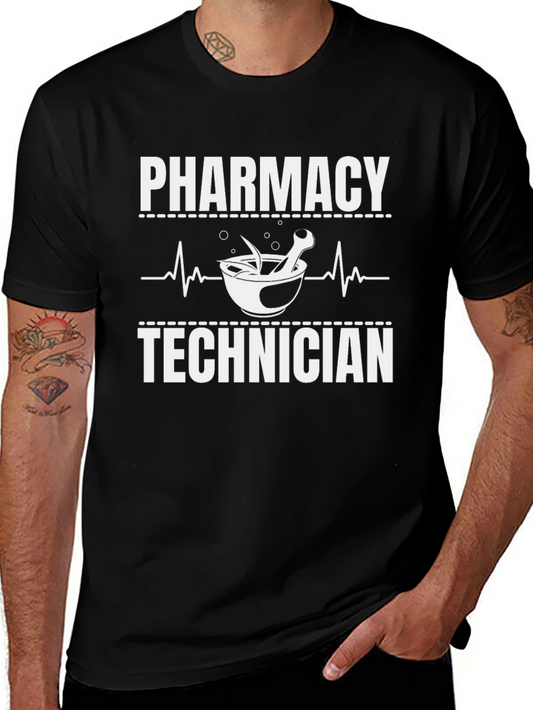 Pharmacy Technician T-Shirt - Black Cotton Tee