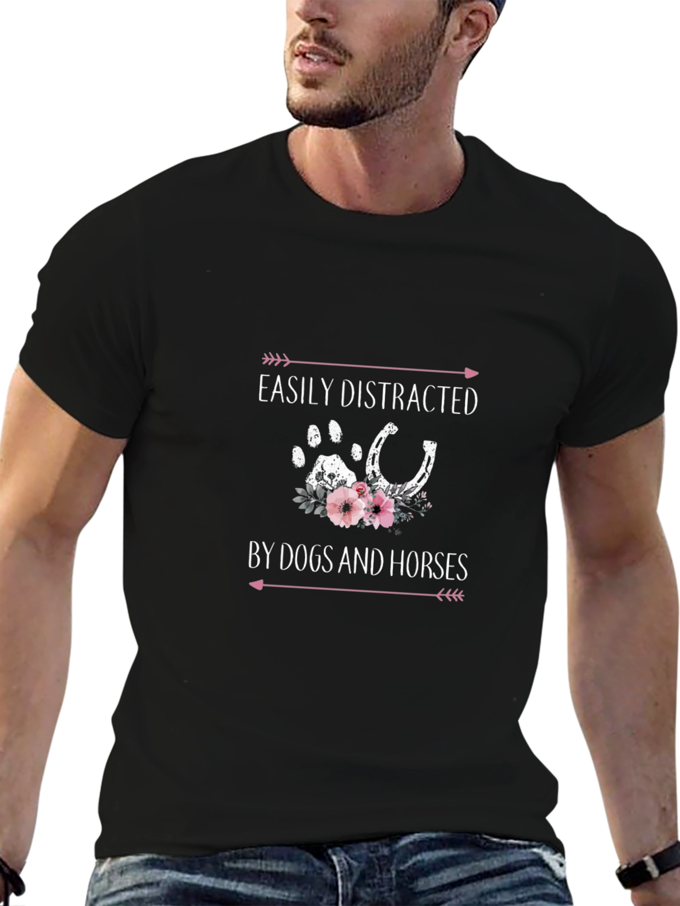 Easily Distracted by Dogs and Horses T-Shirt