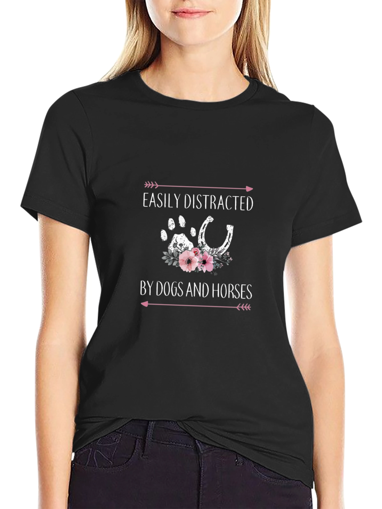 Easily Distracted by Dogs and Horses T-Shirt