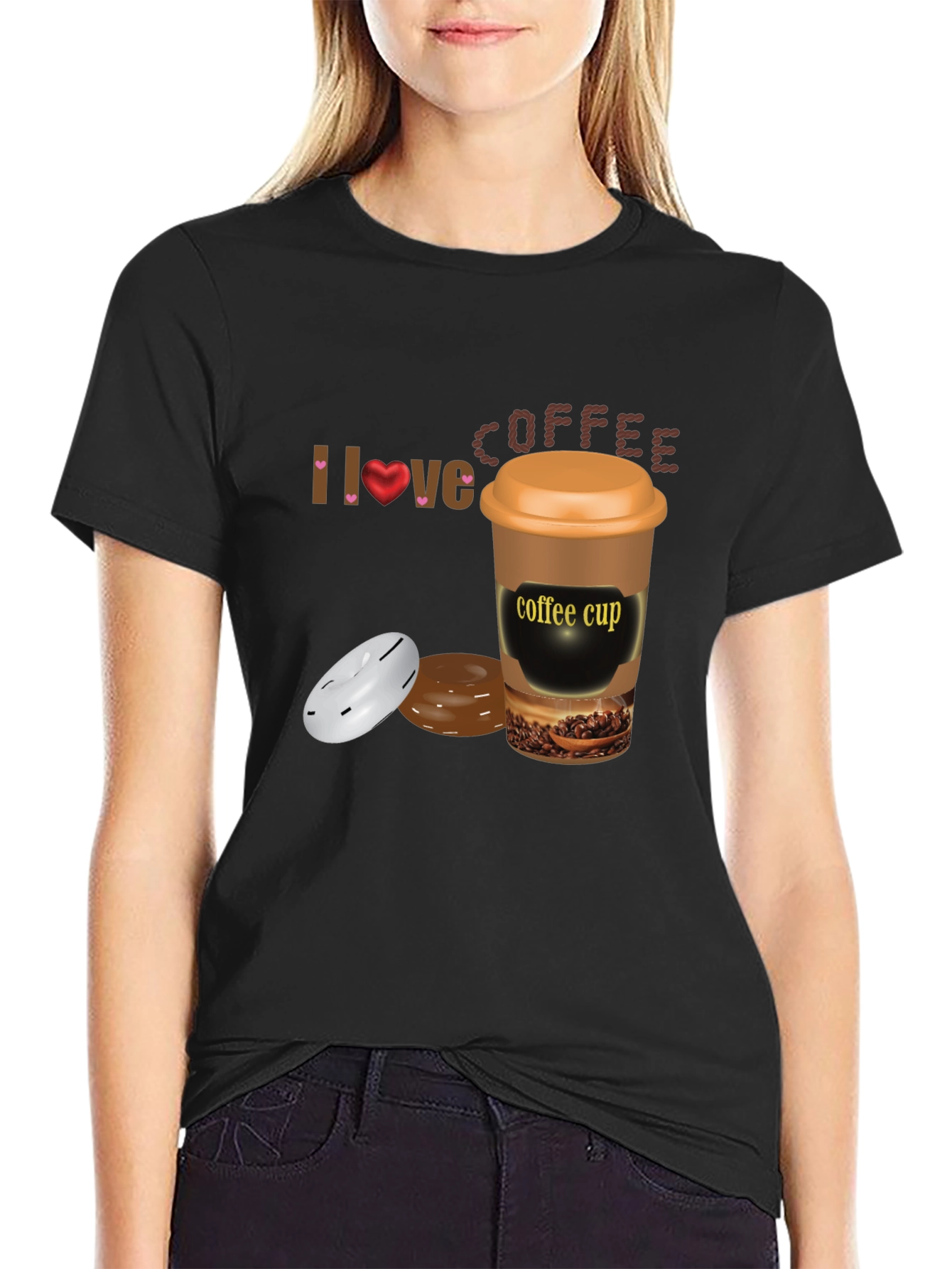 I Love Coffee T-Shirt - Unisex Cotton Blend Tee
