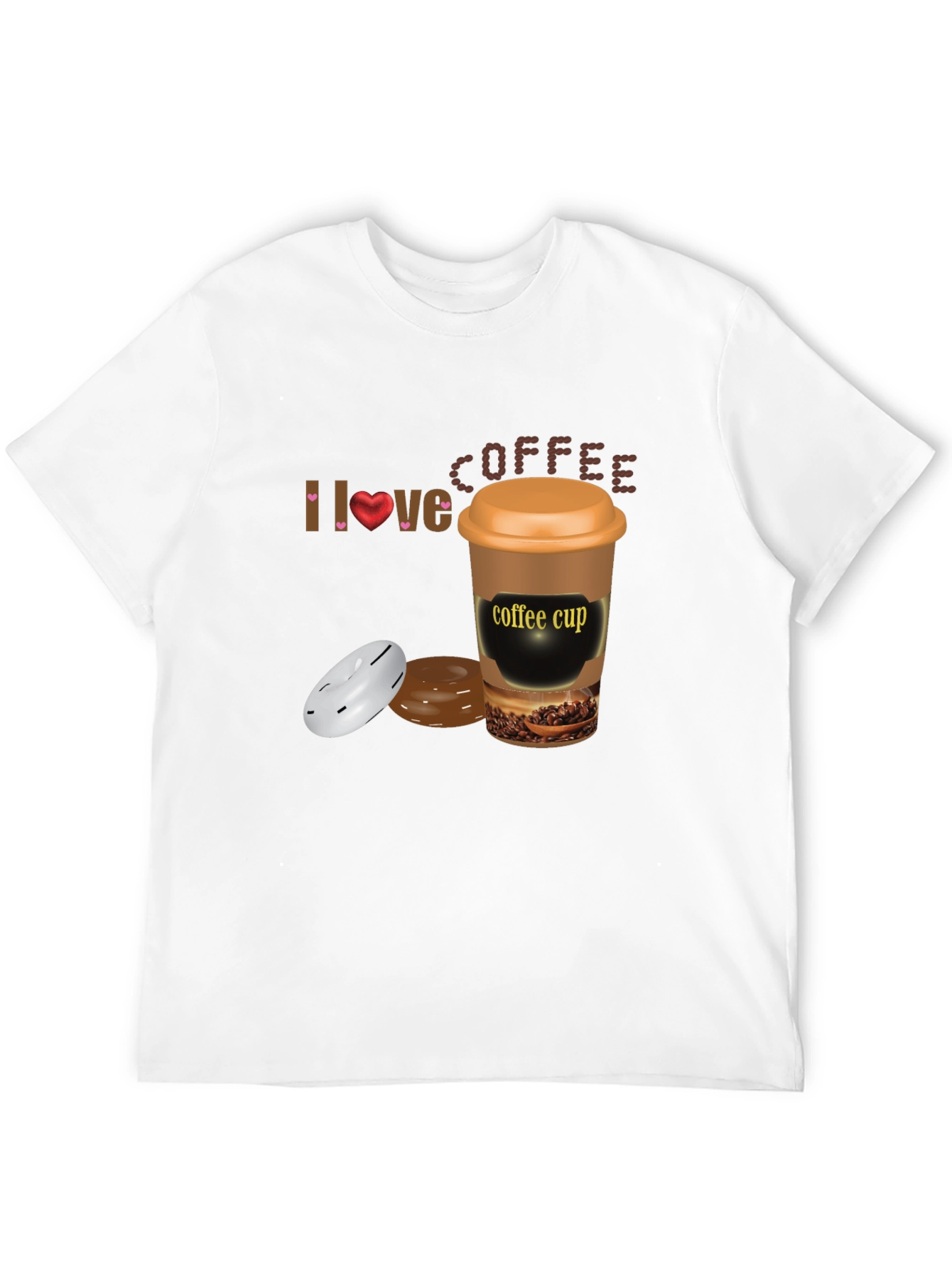 I Love Coffee T-Shirt - Unisex Cotton Blend Tee