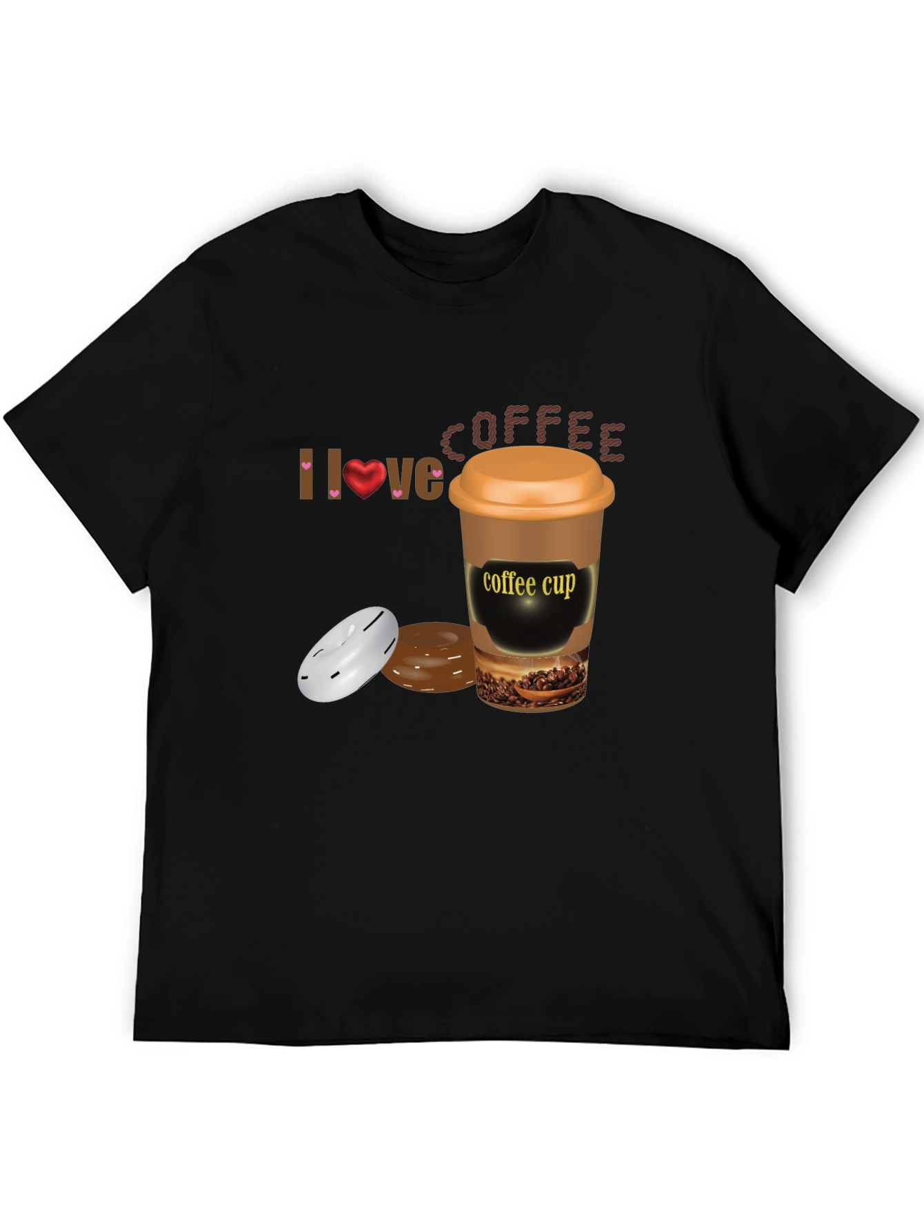 I Love Coffee T-Shirt - Unisex Cotton Blend Tee