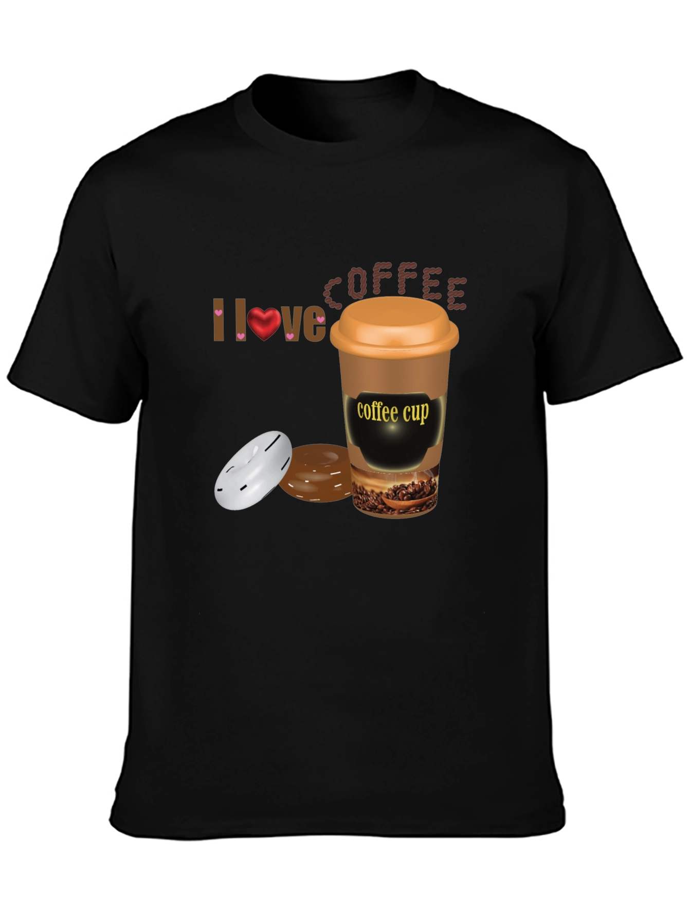 I Love Coffee T-Shirt - Unisex Cotton Blend Tee