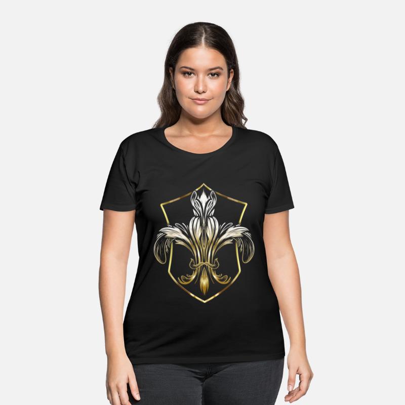 Golden Coat Of Arms With Fleur De Lis Mardi Gras