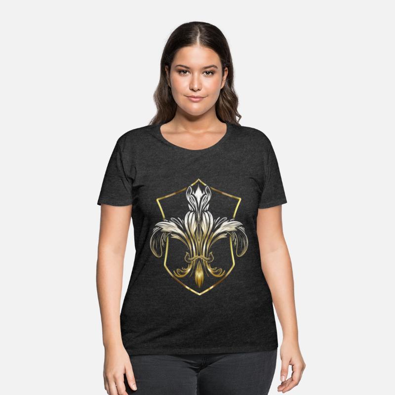 Golden Coat Of Arms With Fleur De Lis Mardi Gras