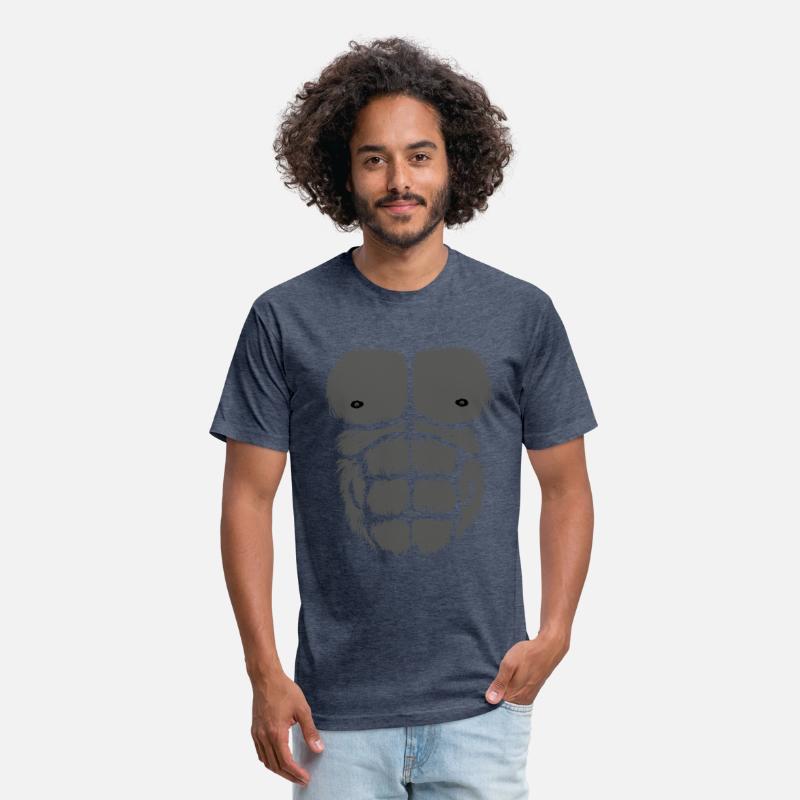 Gorilla Chest Belly Monkey Ape Muscle Kids Adult F