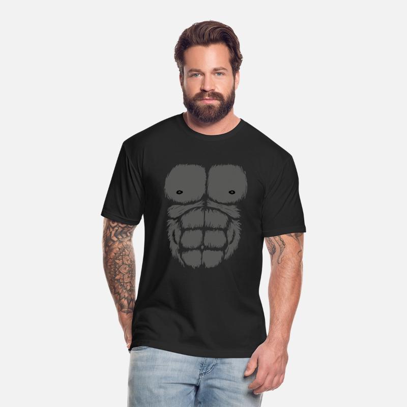 Gorilla Chest Belly Monkey Ape Muscle Kids Adult F