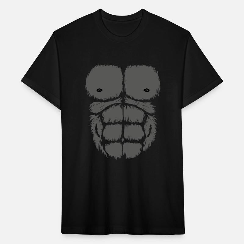 Gorilla Chest Belly Monkey Ape Muscle Kids Adult F