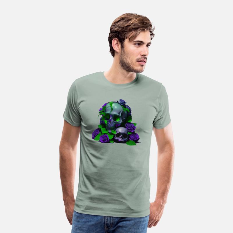 Gothic Elegance Meets Urban Flair: Green and Viole