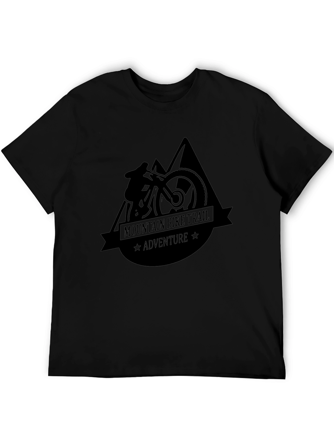 Mountain Bike Trail Adventure T-Shirt - Black