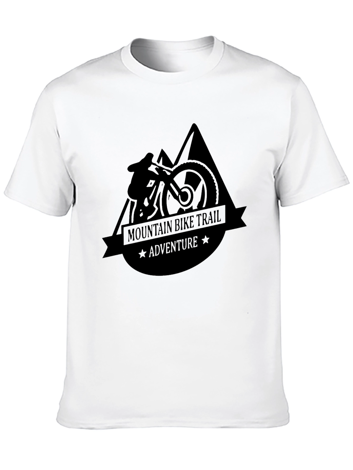 Mountain Bike Trail Adventure T-Shirt - Black