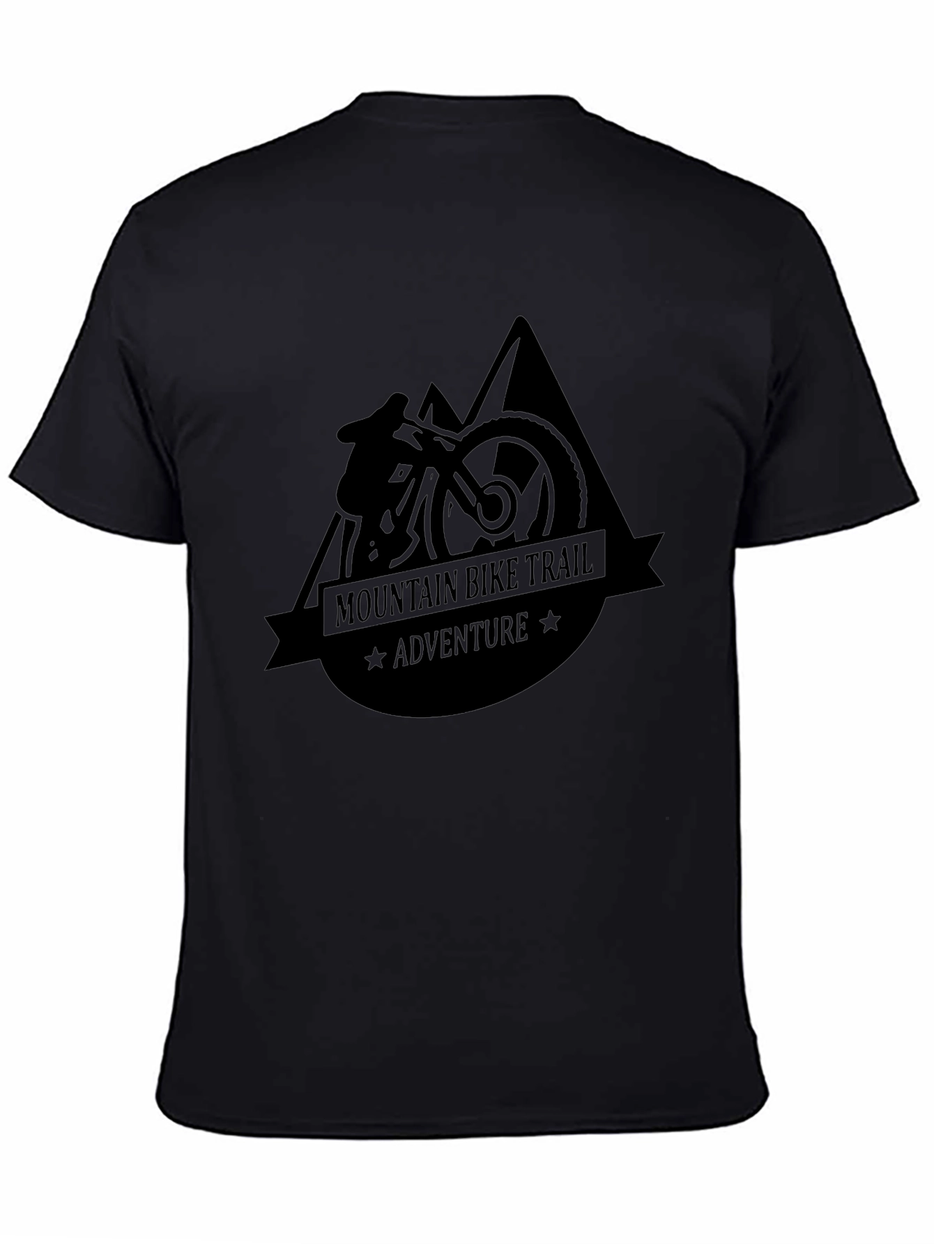 Mountain Bike Trail Adventure T-Shirt - Black