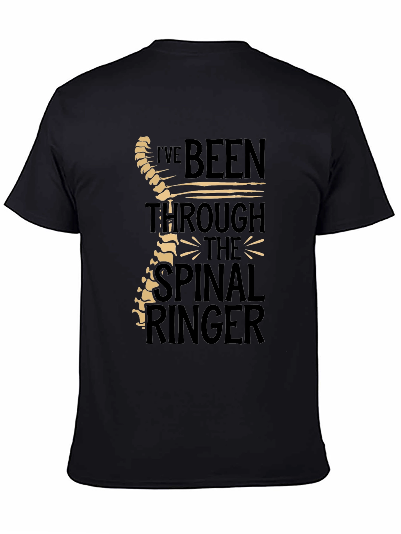 Chiropractor Humor T-Shirt - Spinal Ringer Tee