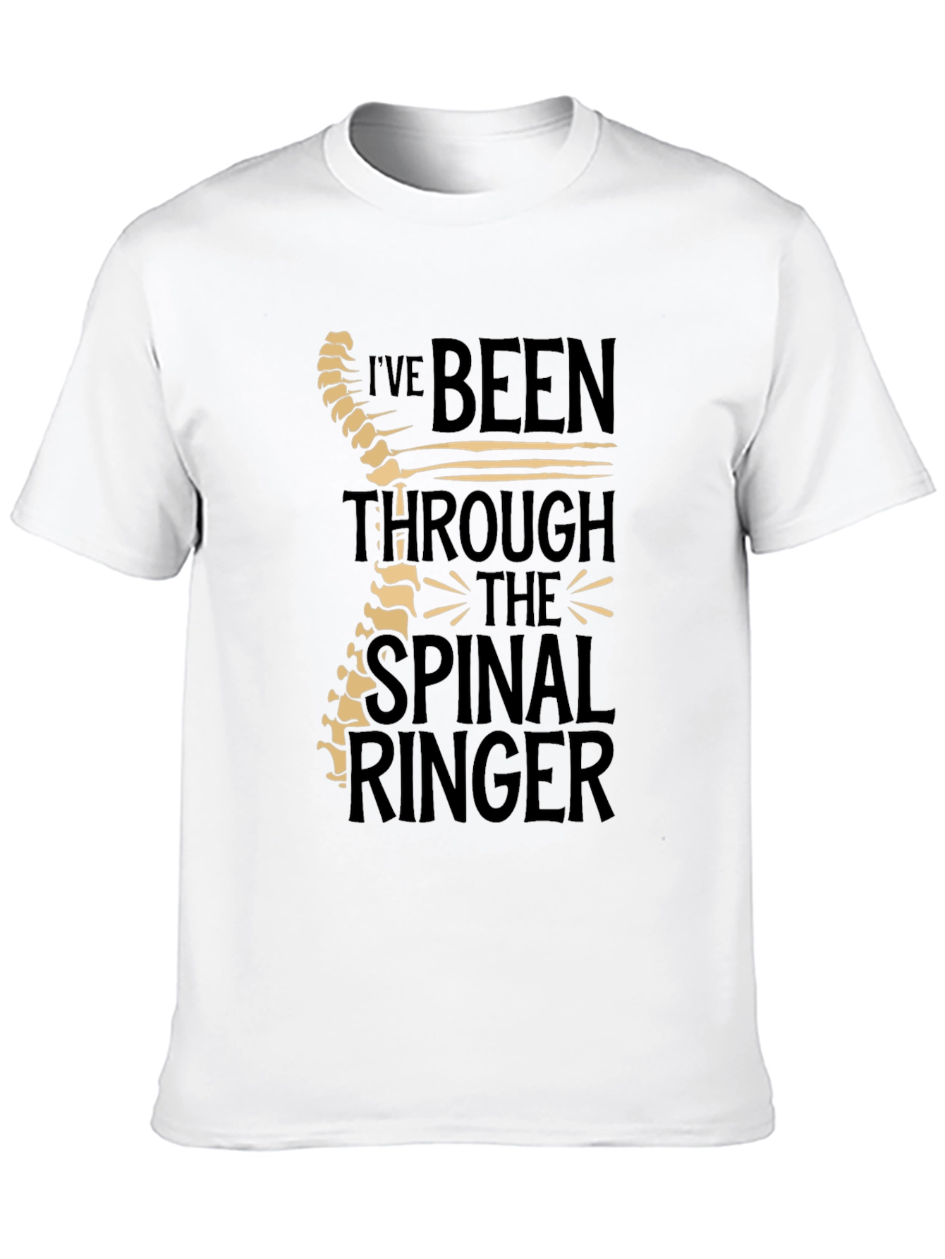 Chiropractor Humor T-Shirt - Spinal Ringer Tee