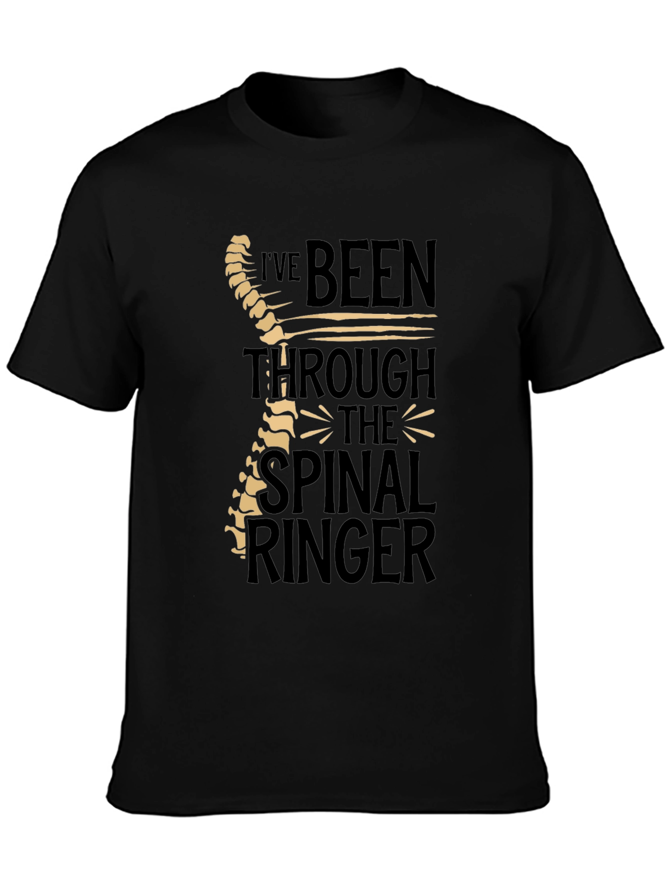 Chiropractor Humor T-Shirt - Spinal Ringer Tee