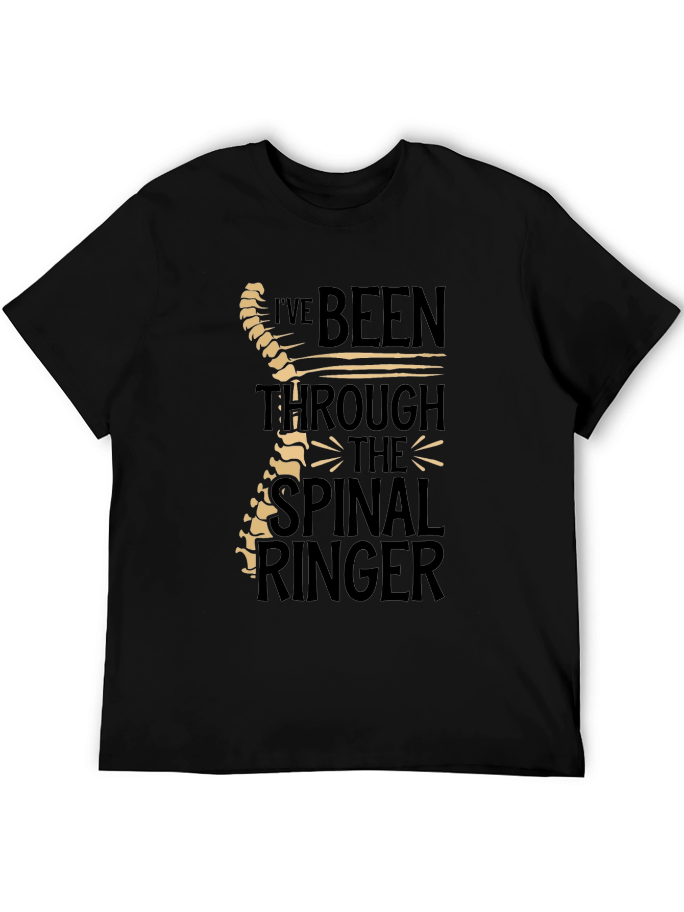 Chiropractor Humor T-Shirt - Spinal Ringer Tee