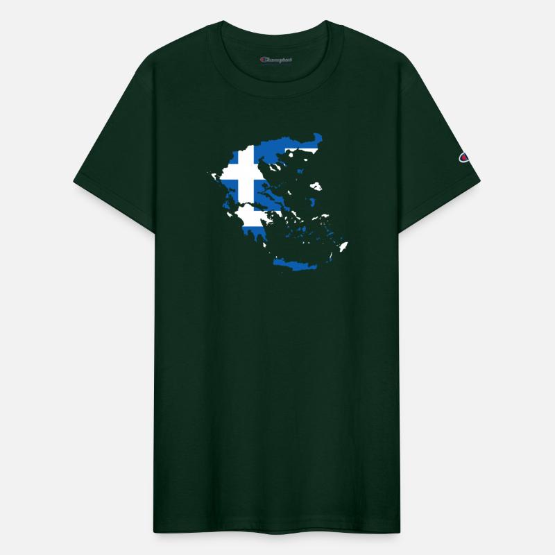 Greece Map Flag