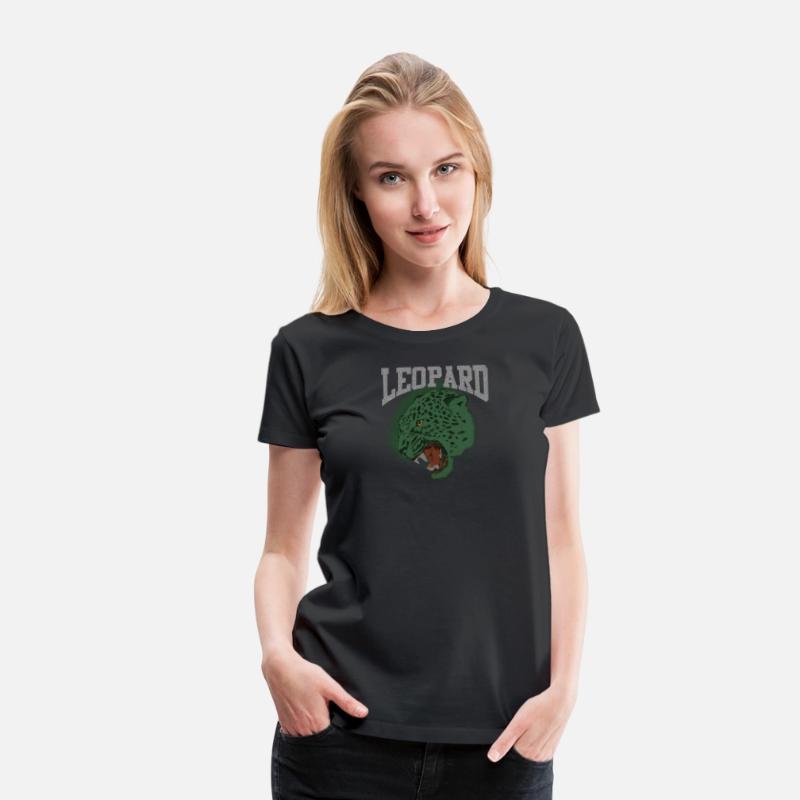 Green leopard head