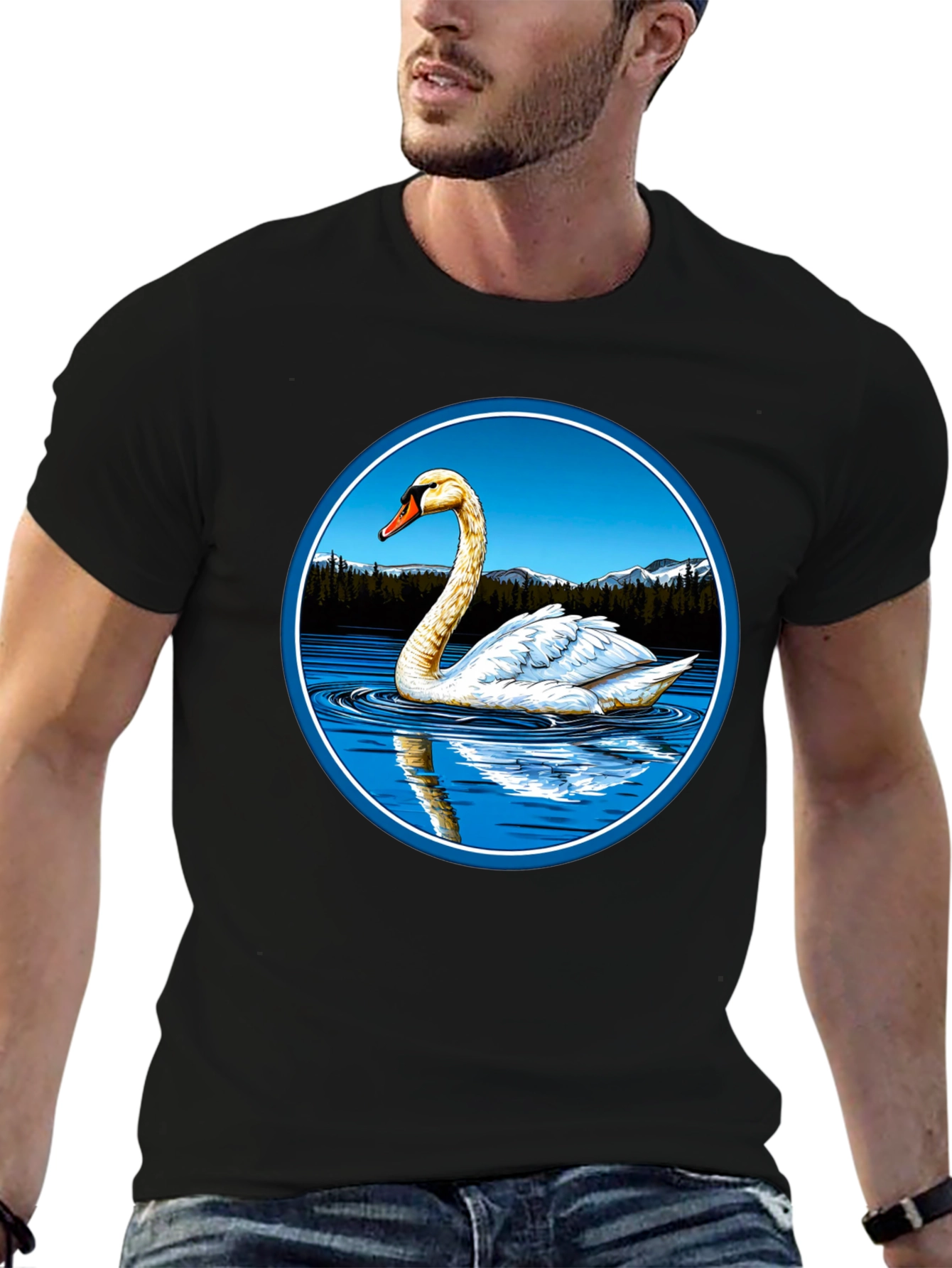 Swan Lake Black T-Shirt