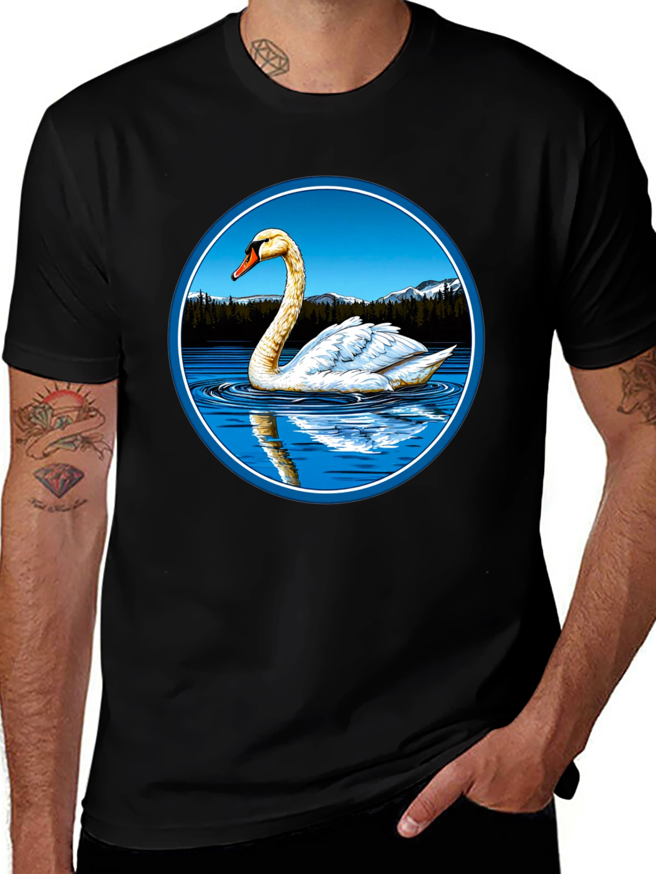 Swan Lake Black T-Shirt