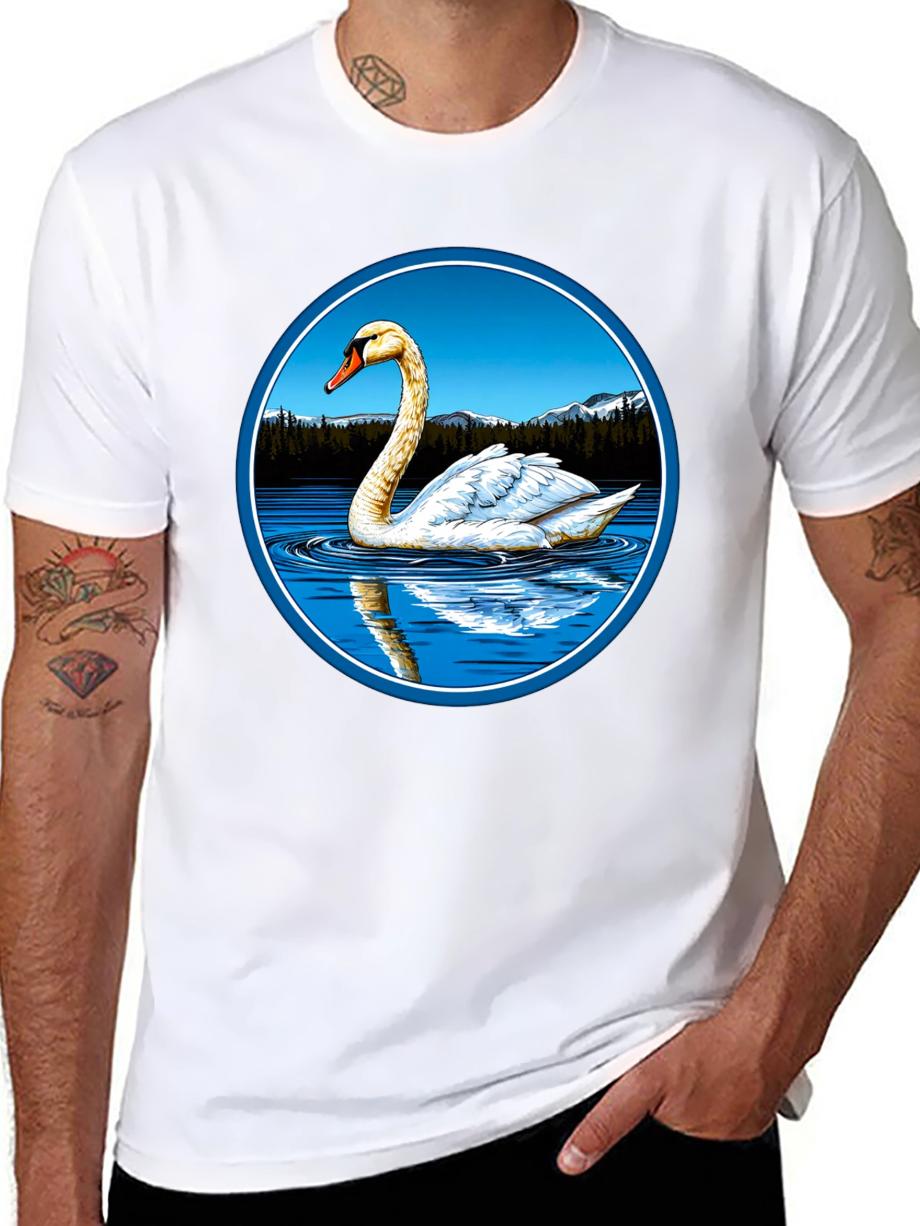 Swan Lake Black T-Shirt