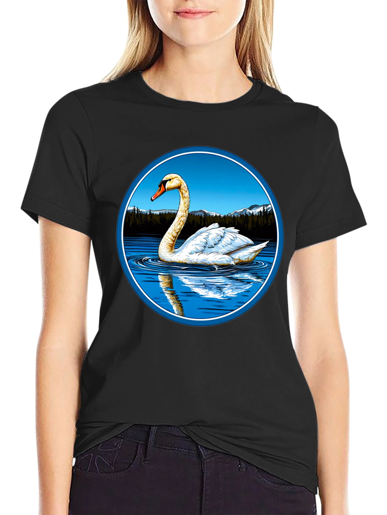 Swan Lake Black T-Shirt
