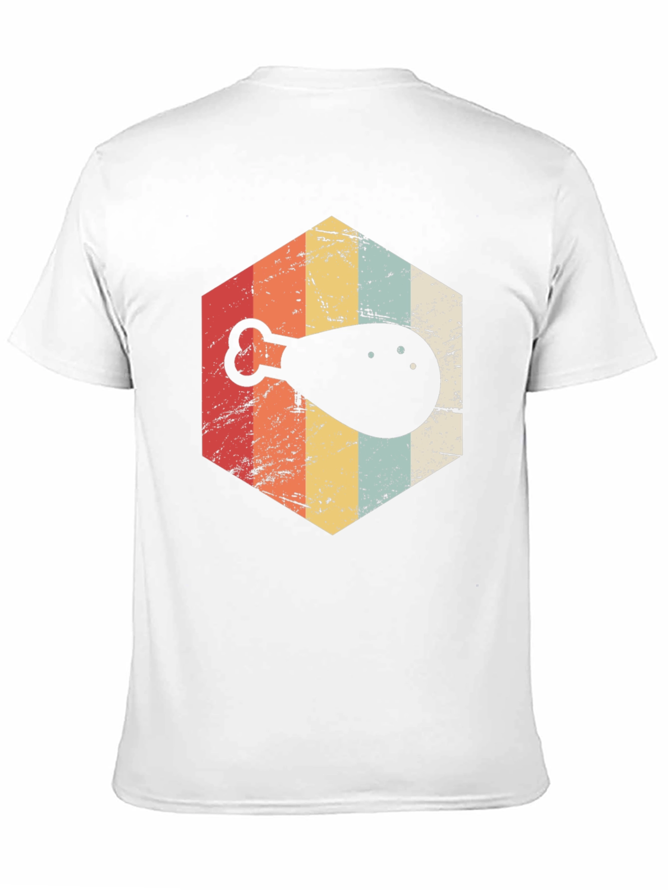 Retro Chicken Leg Graphic T-Shirt