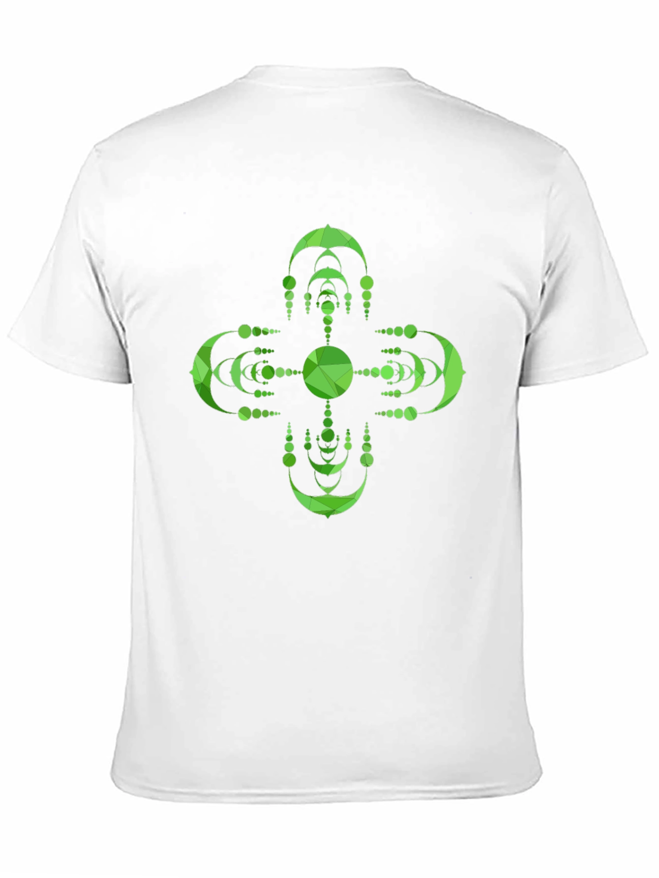 Geometric Green Mandala Graphic Tee