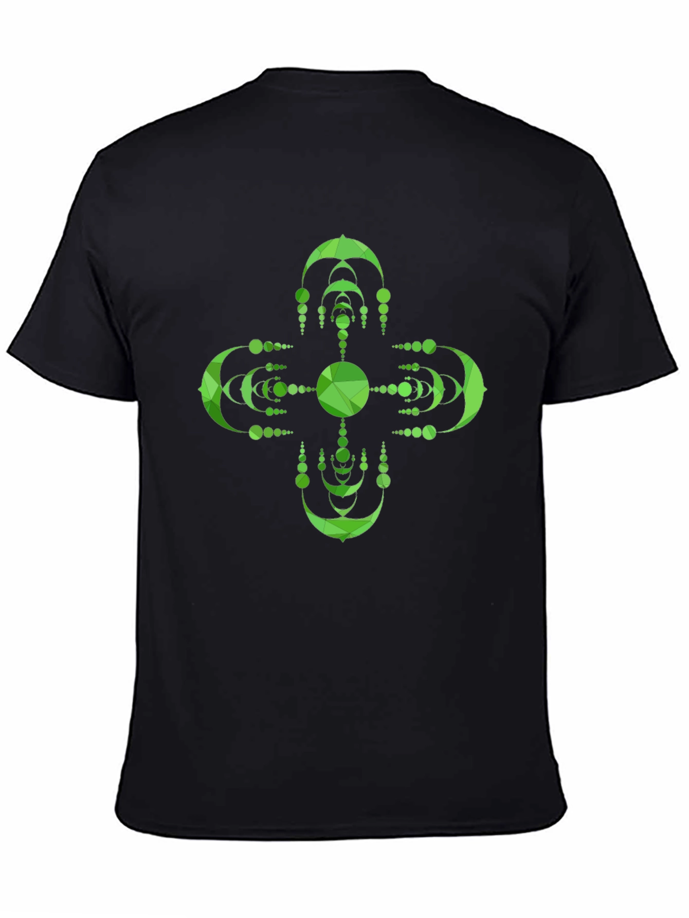 Geometric Green Mandala Graphic Tee
