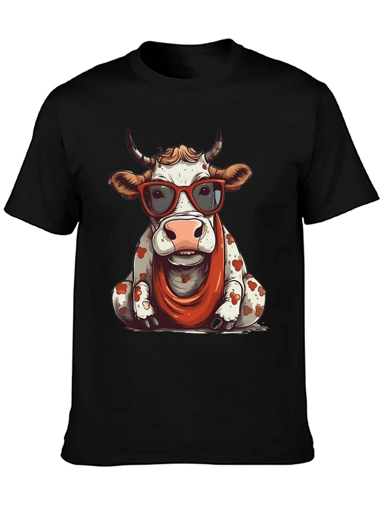 Cow T-Shirt with Glasses