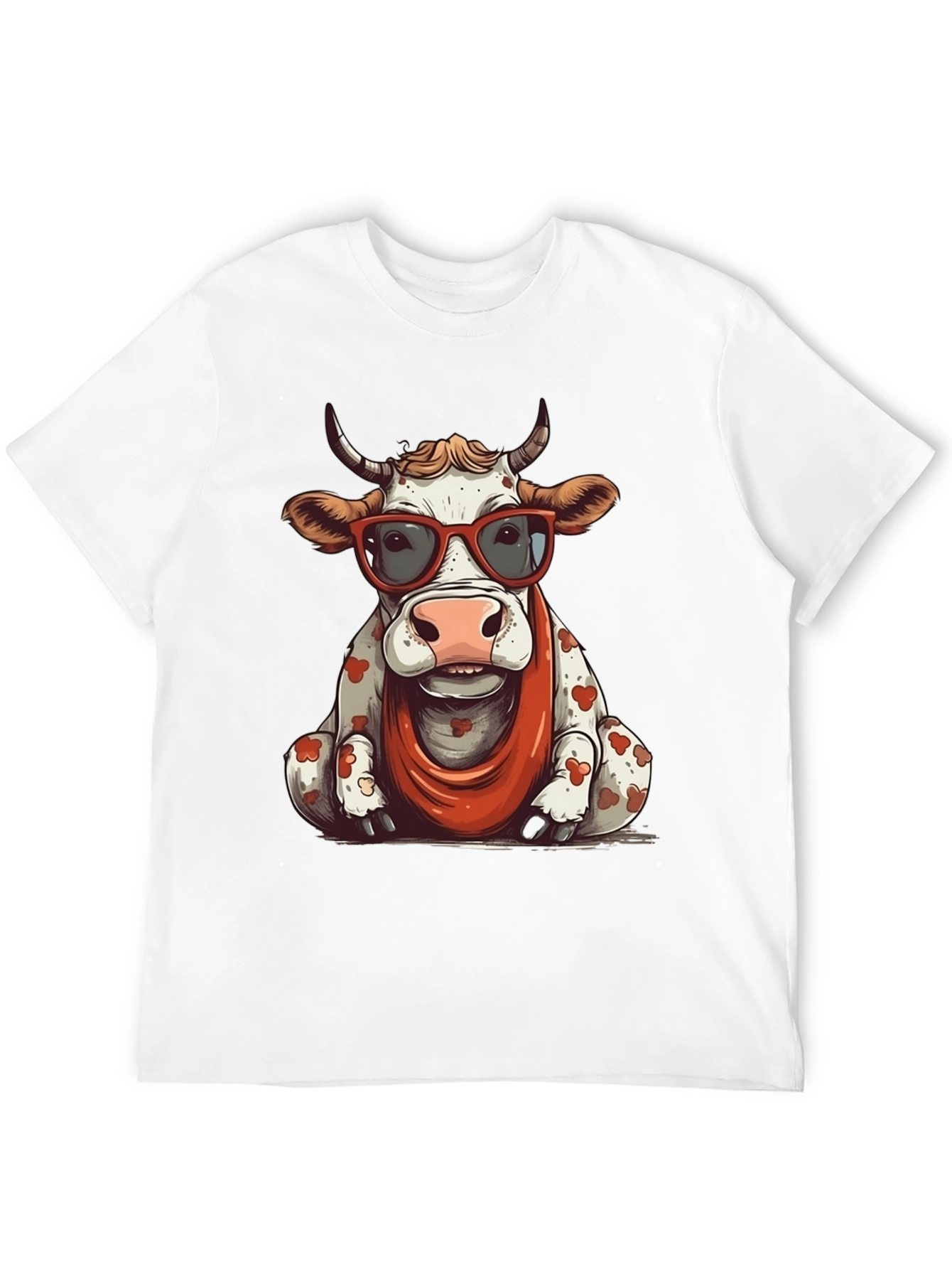 Cow T-Shirt with Glasses