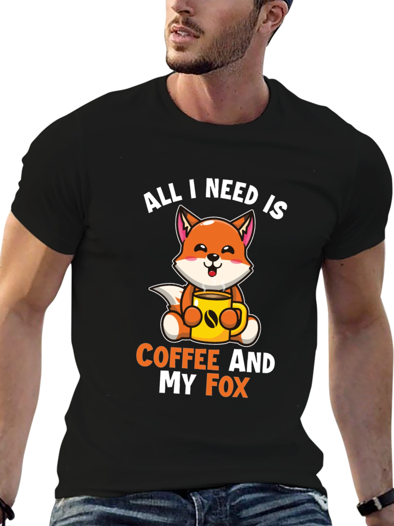All I Need is Coffee and My Fox T-Shirt
