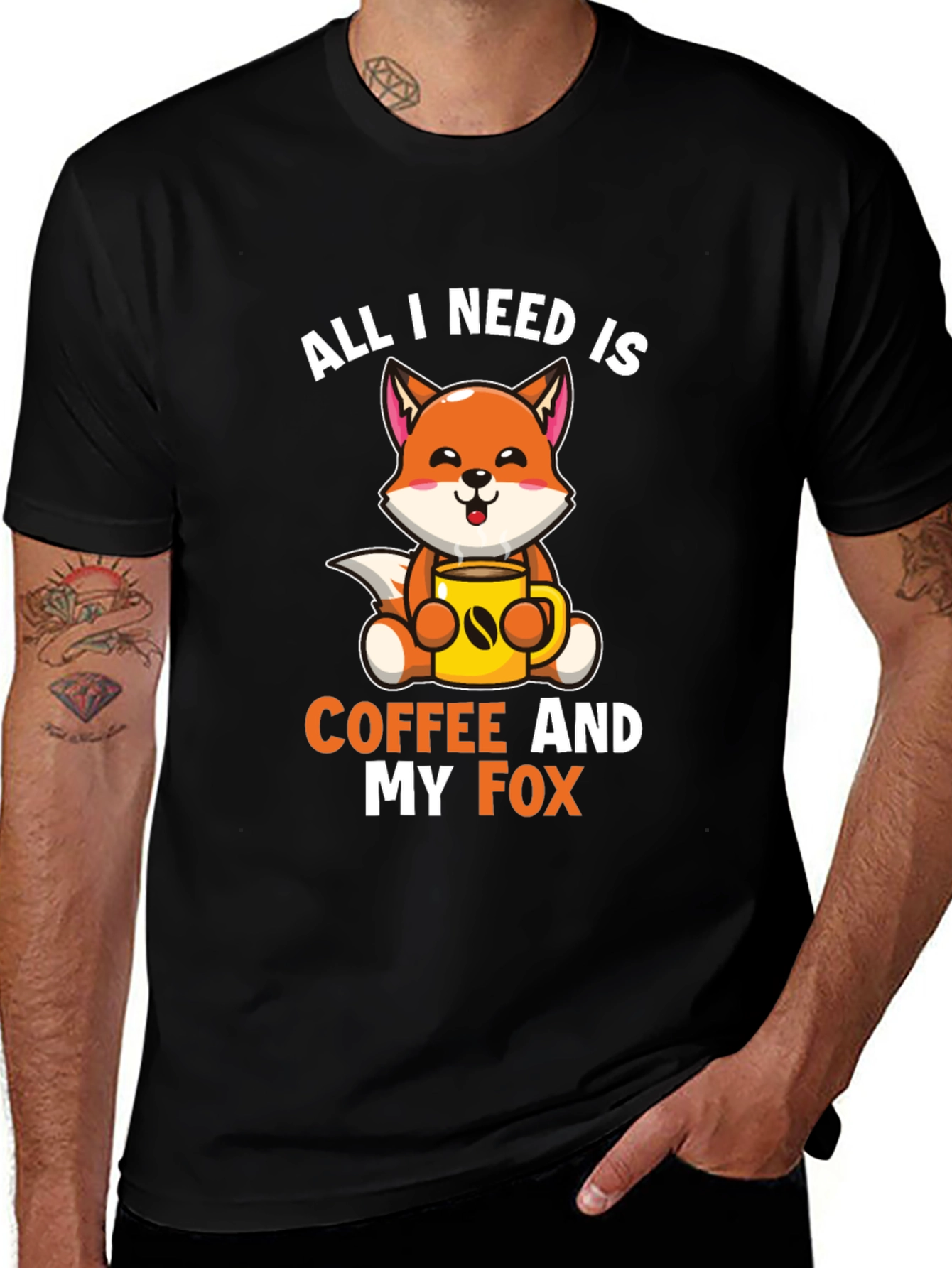 All I Need is Coffee and My Fox T-Shirt