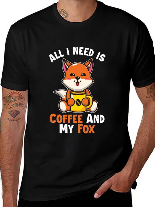 All I Need is Coffee and My Fox T-Shirt
