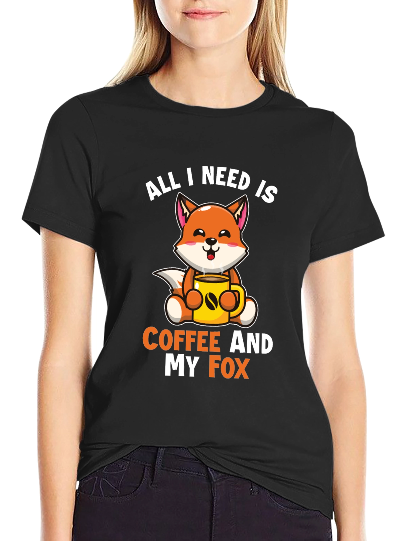 All I Need is Coffee and My Fox T-Shirt