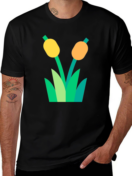 Cattail Graphic T-Shirt - Nature Inspired Tee