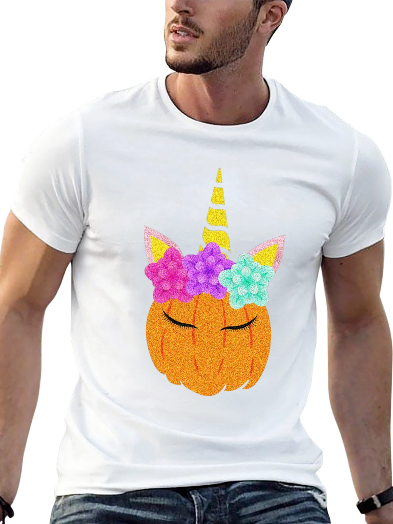 Unicorn Pumpkin T-Shirt - Halloween Tee
