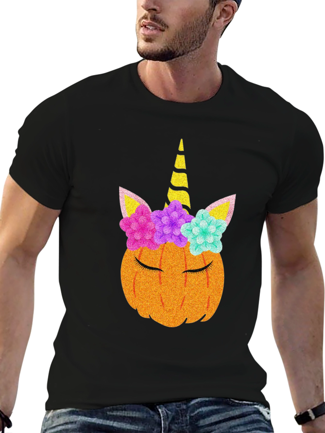 Unicorn Pumpkin T-Shirt - Halloween Tee