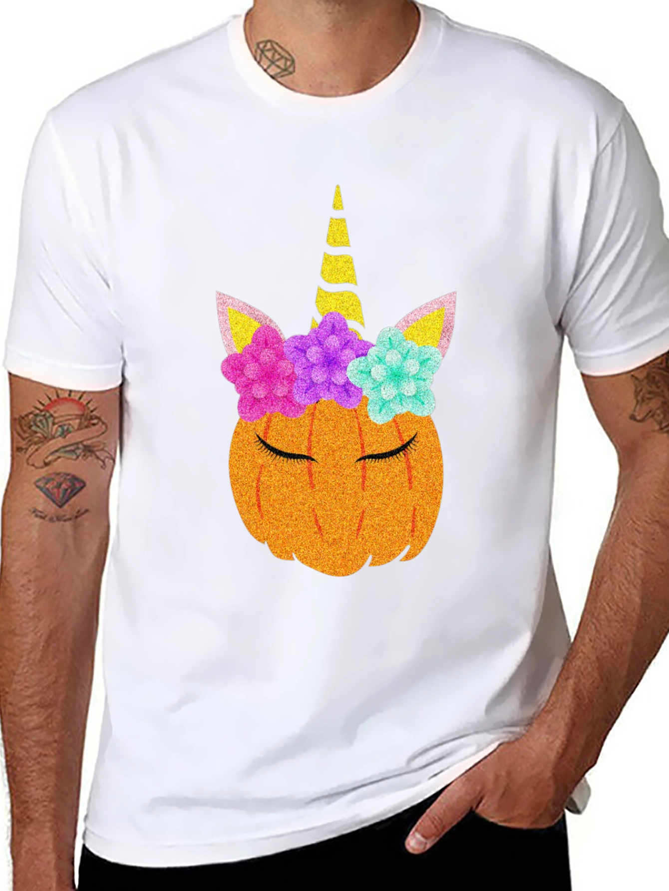 Unicorn Pumpkin T-Shirt - Halloween Tee